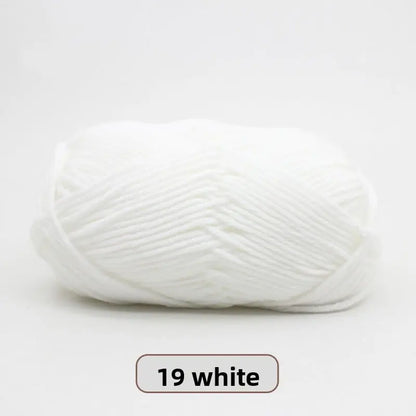 Five-Strand Milk Cotton Yarn for Knitting and DIY Crafts Crochet Nook