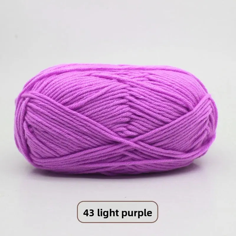 Five-Strand Milk Cotton Yarn for Knitting and DIY Crafts Crochet Nook