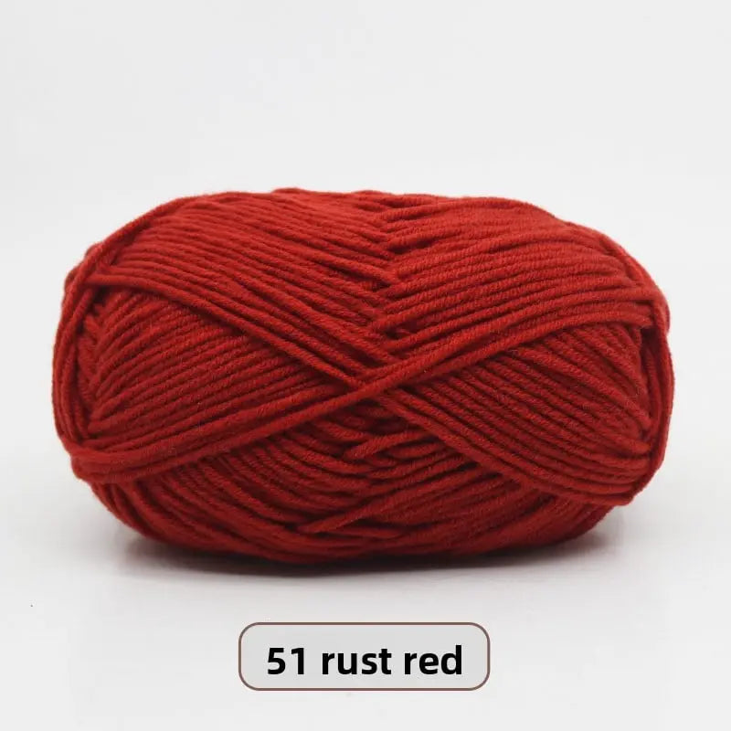 Five-Strand Milk Cotton Yarn for Knitting and DIY Crafts Crochet Nook