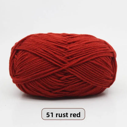 Five-Strand Milk Cotton Yarn for Knitting and DIY Crafts Crochet Nook