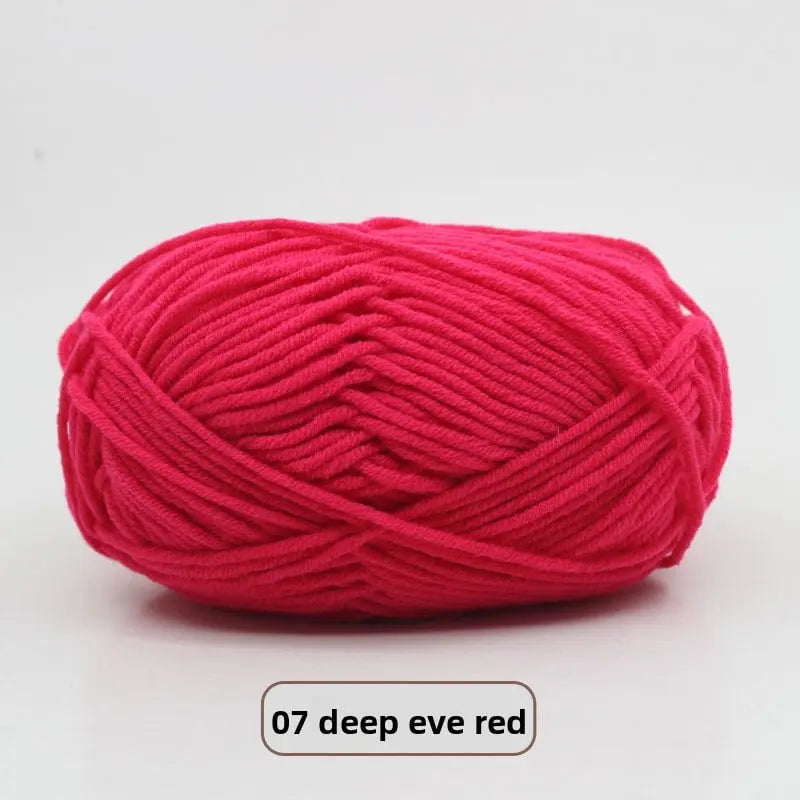 Five-Strand Milk Cotton Yarn for Knitting and DIY Crafts Crochet Nook