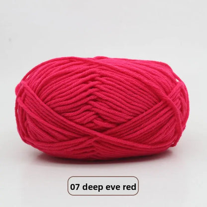 Five-Strand Milk Cotton Yarn for Knitting and DIY Crafts Crochet Nook