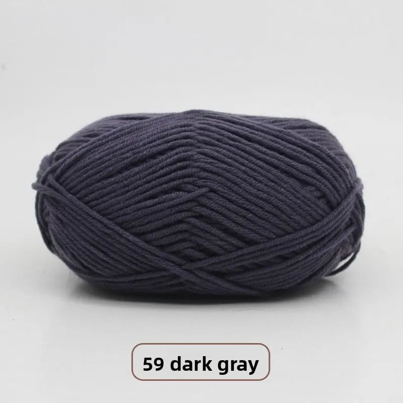 Five-Strand Milk Cotton Yarn for Knitting and DIY Crafts Crochet Nook