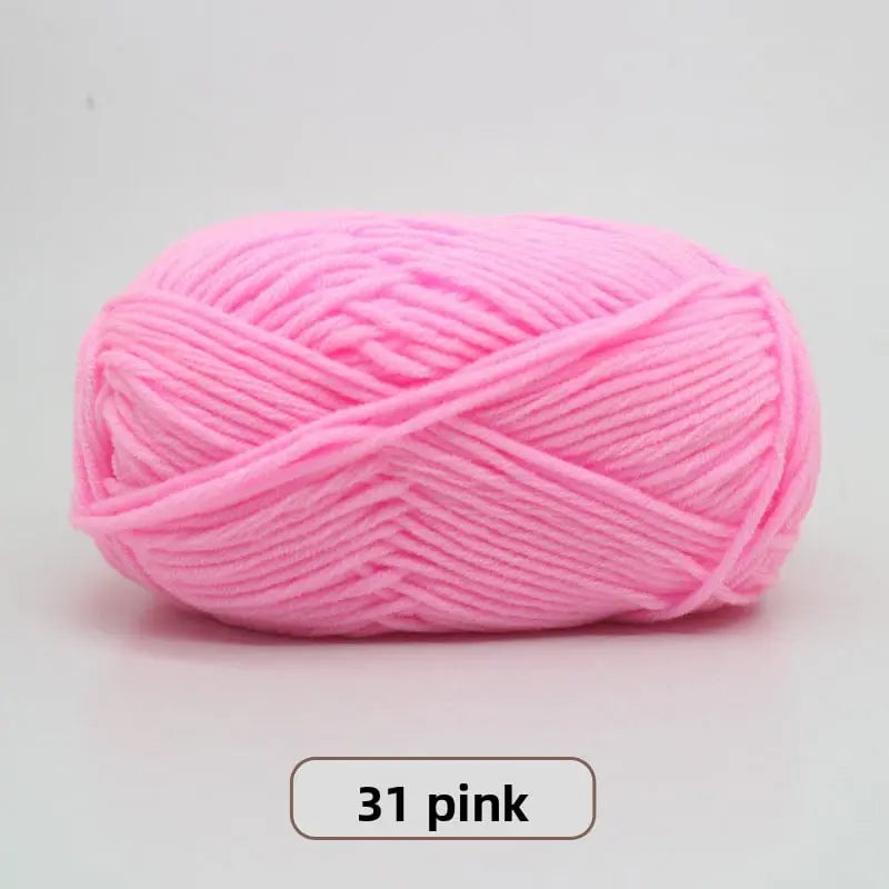 Five-Strand Milk Cotton Yarn for Knitting and DIY Crafts Crochet Nook