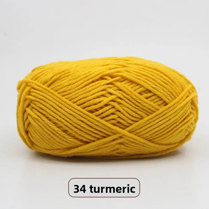 Five-Strand Milk Cotton Yarn for Knitting and DIY Crafts Crochet Nook