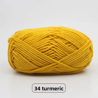 Five-Strand Milk Cotton Yarn for Knitting and DIY Crafts Crochet Nook