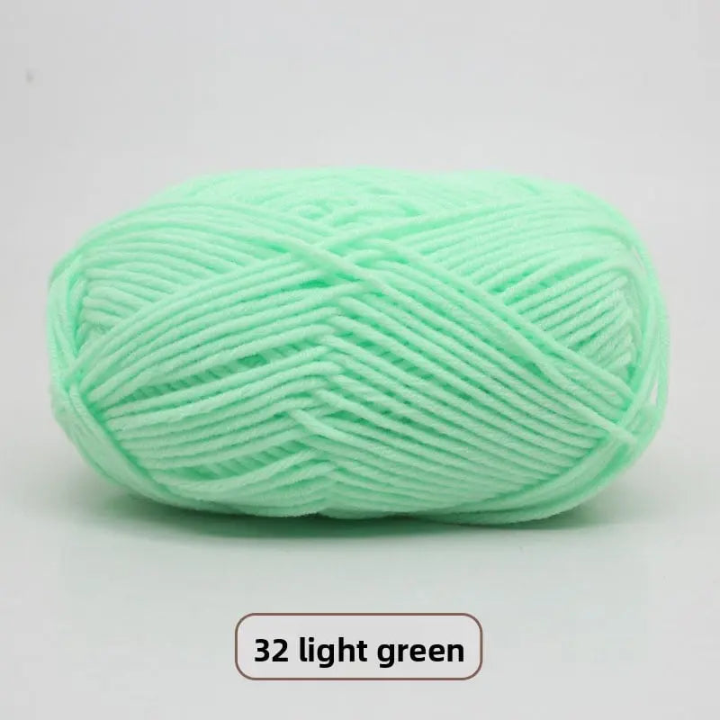 Five-Strand Milk Cotton Yarn for Knitting and DIY Crafts Crochet Nook
