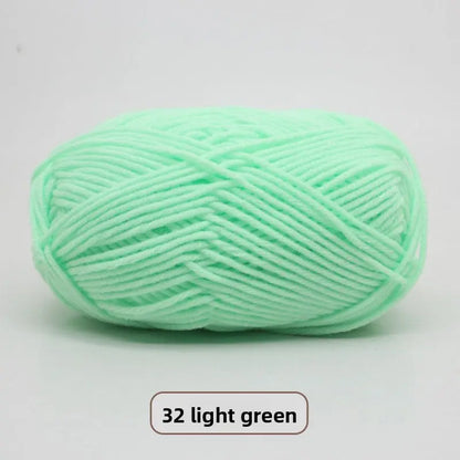 Five-Strand Milk Cotton Yarn for Knitting and DIY Crafts Crochet Nook