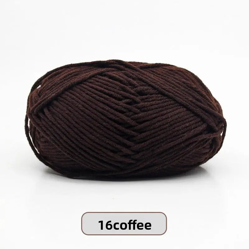 Five-Strand Milk Cotton Yarn for Knitting and DIY Crafts Crochet Nook