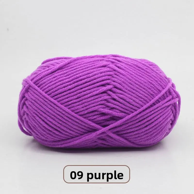 Five-Strand Milk Cotton Yarn for Knitting and DIY Crafts Crochet Nook