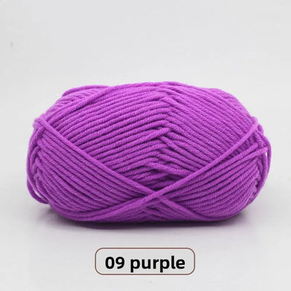 Five-Strand Milk Cotton Yarn for Knitting and DIY Crafts Crochet Nook