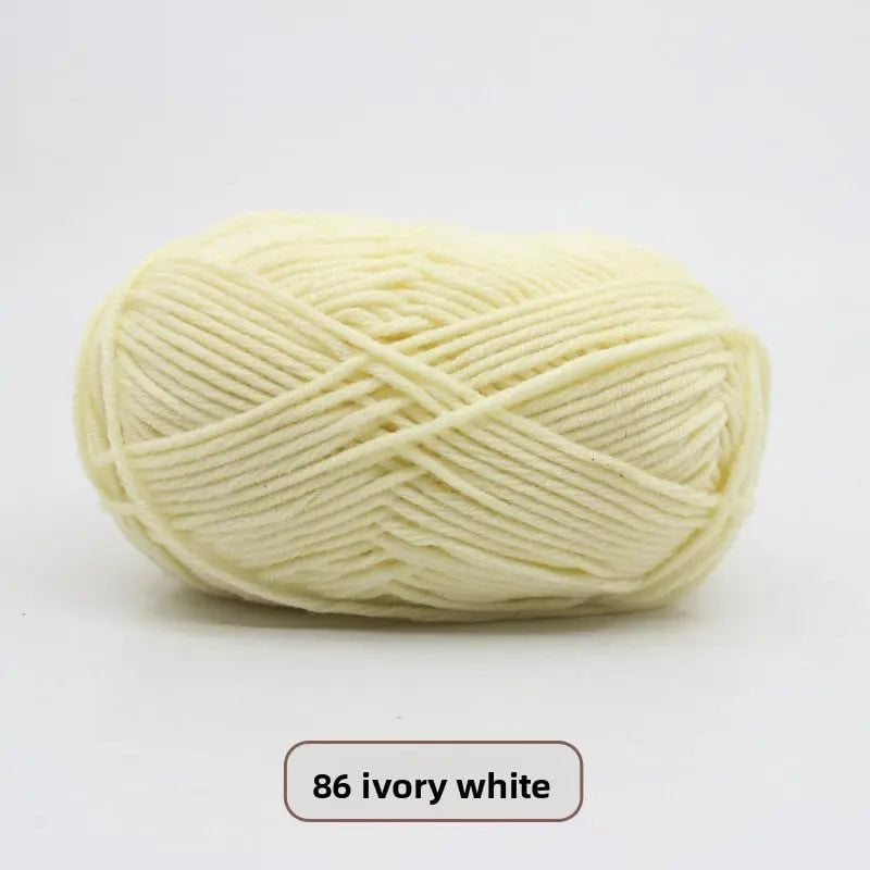 Five-Strand Milk Cotton Yarn for Knitting and DIY Crafts Crochet Nook