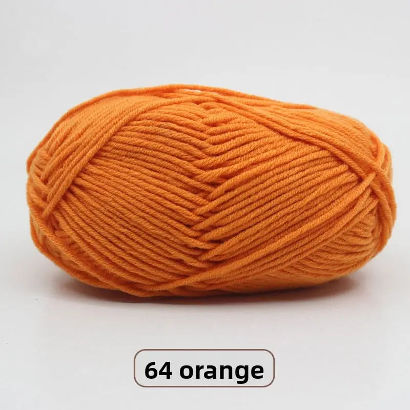 Five-Strand Milk Cotton Yarn for Knitting and DIY Crafts Crochet Nook