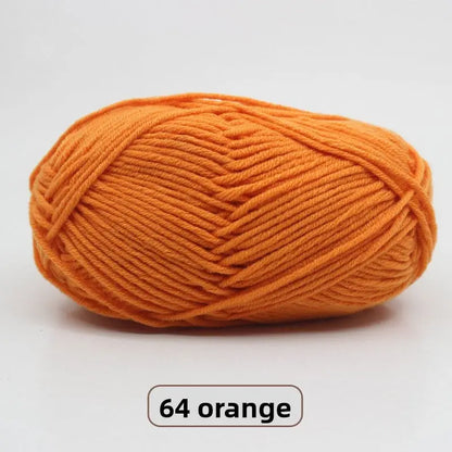Five-Strand Milk Cotton Yarn for Knitting and DIY Crafts Crochet Nook