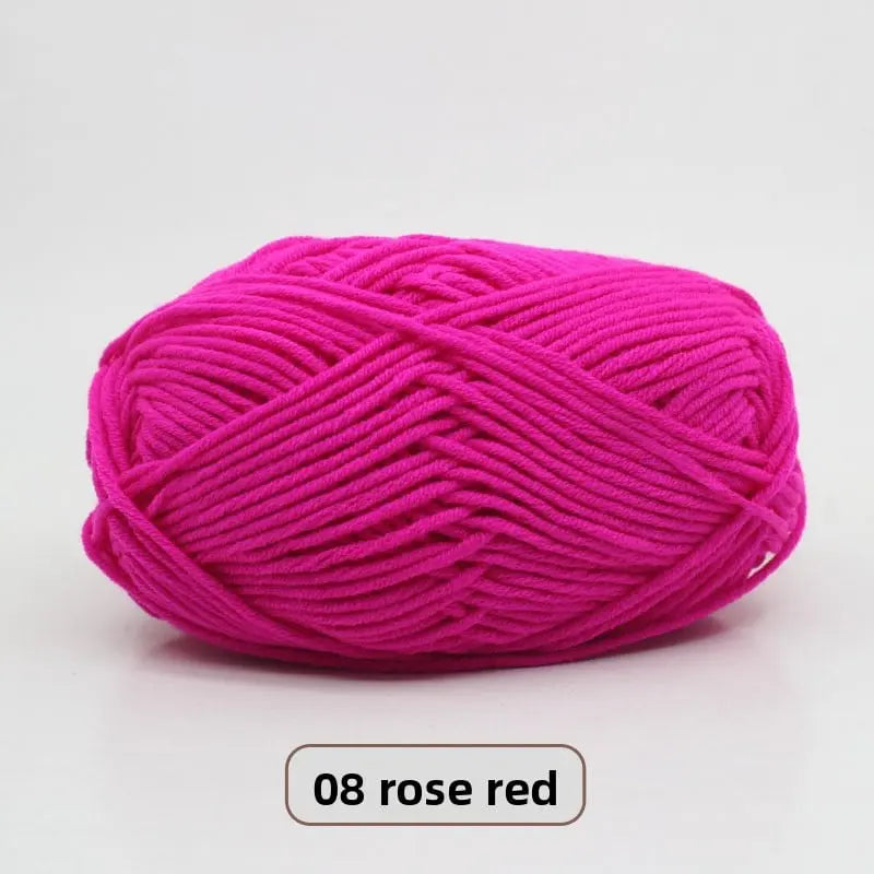 Five-Strand Milk Cotton Yarn for Knitting and DIY Crafts Crochet Nook