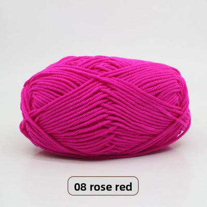 Five-Strand Milk Cotton Yarn for Knitting and DIY Crafts Crochet Nook