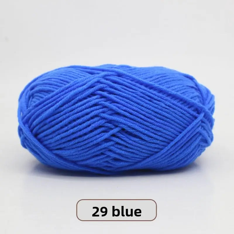 Five-Strand Milk Cotton Yarn for Knitting and DIY Crafts Crochet Nook