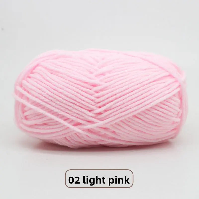 Five-Strand Milk Cotton Yarn for Knitting and DIY Crafts Crochet Nook