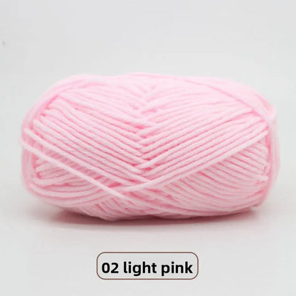Five-Strand Milk Cotton Yarn for Knitting and DIY Crafts Crochet Nook