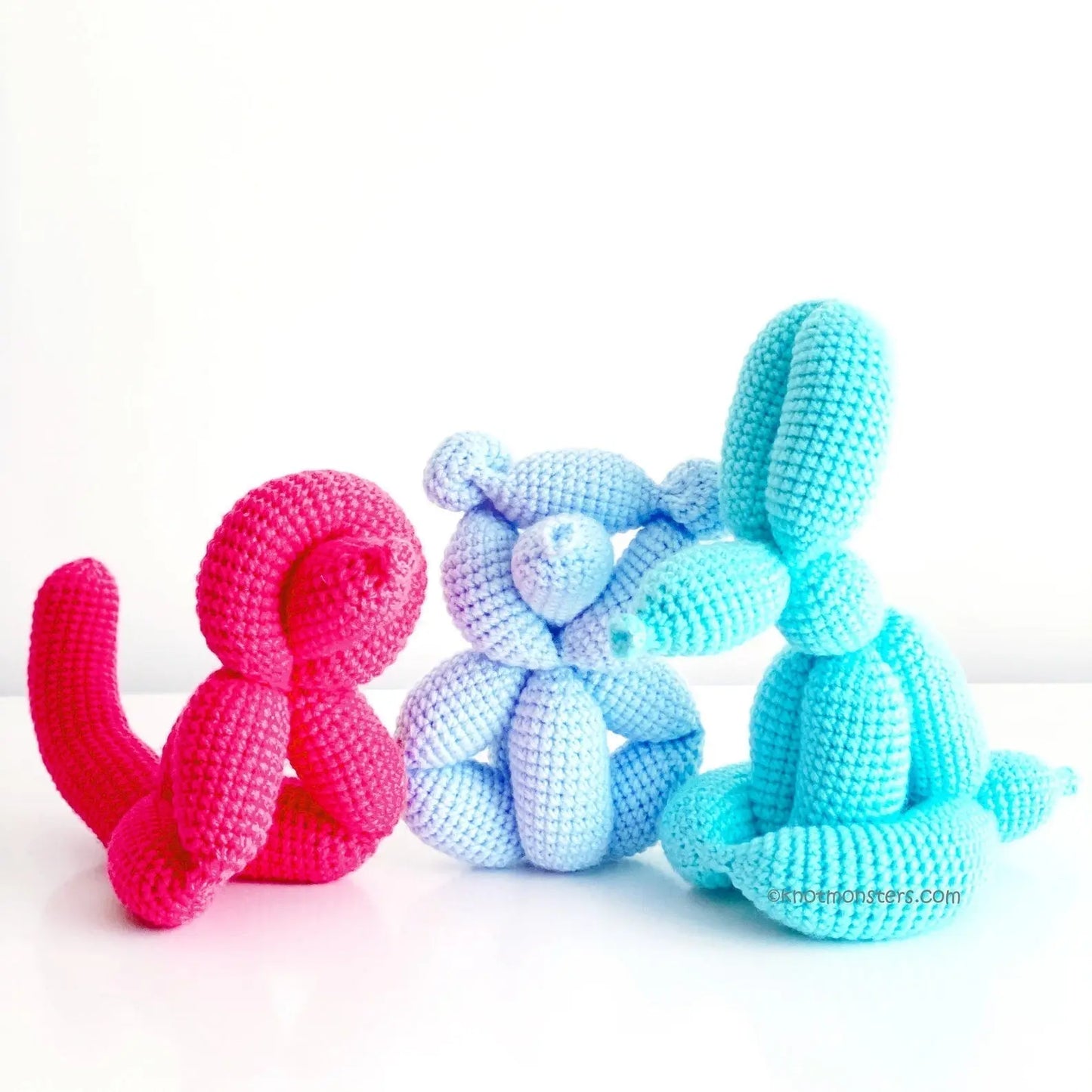 12 Crochet Balloon Animal Patterns! EBOOK PDF KnotMonsters: Balloon Animal Edition Amigurumi Crochet Patterns Beginner Animals Amigurumis