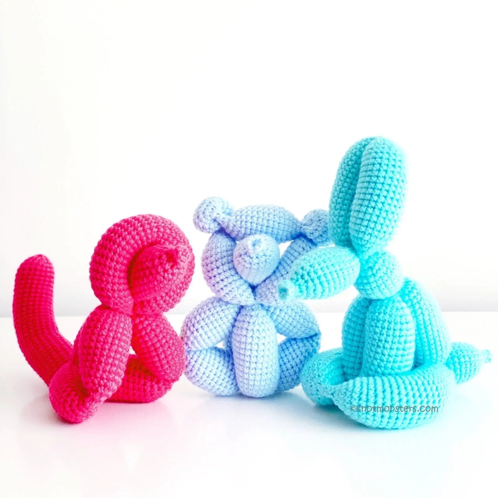 12 Crochet Balloon Animal Patterns! EBOOK PDF KnotMonsters: Balloon Animal Edition Amigurumi Crochet Patterns Beginner Animals Amigurumis