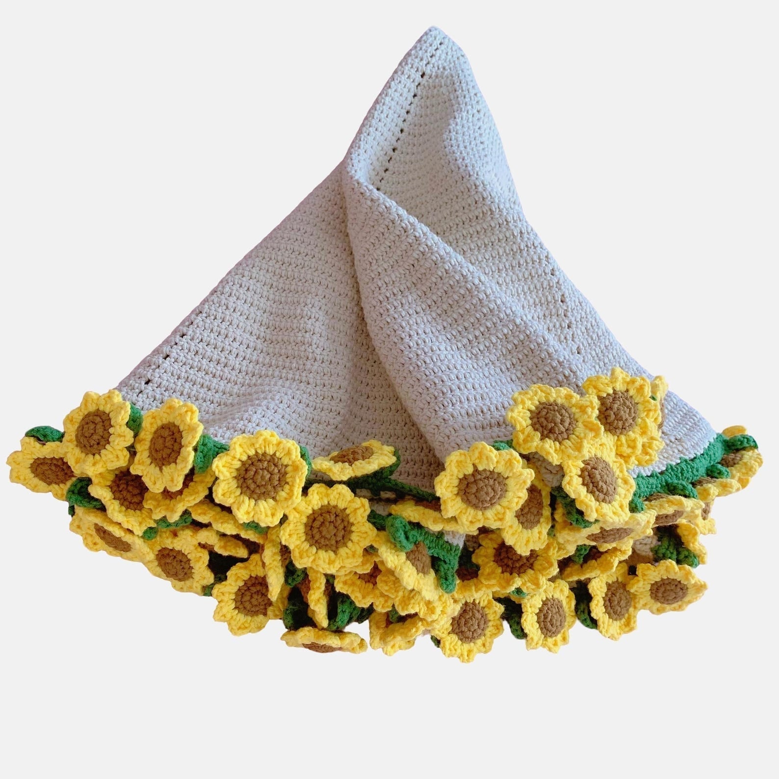 Pattern With Video tutorial, Crochet sunflower bouquet blanket pattern, Beginner friendly, English Patterns