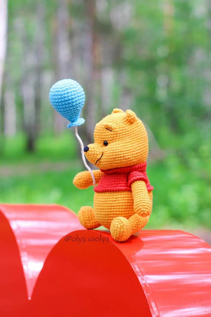 Crochet pattern | Lovely teddy Bear | PDF | Cotton & Plush stuffed toy | easy amigurumi baby toy