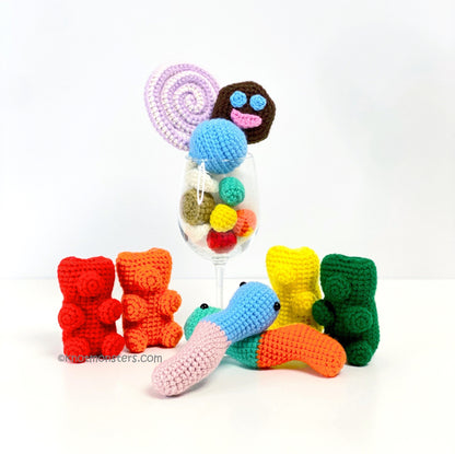 50 Sweets & Treats Crochet Pattern Bundle! EBOOK PDF KnotMonsters Amigurumi How to Beginner Easy Simple Basic Tutorial Kawaii Food Desserts