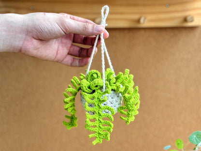 Plant crochet pattern, car hanging plant Crochet Pattern, Crochet hanging plant for car, Hanging Plant Pattern, Hanging basket crochet
