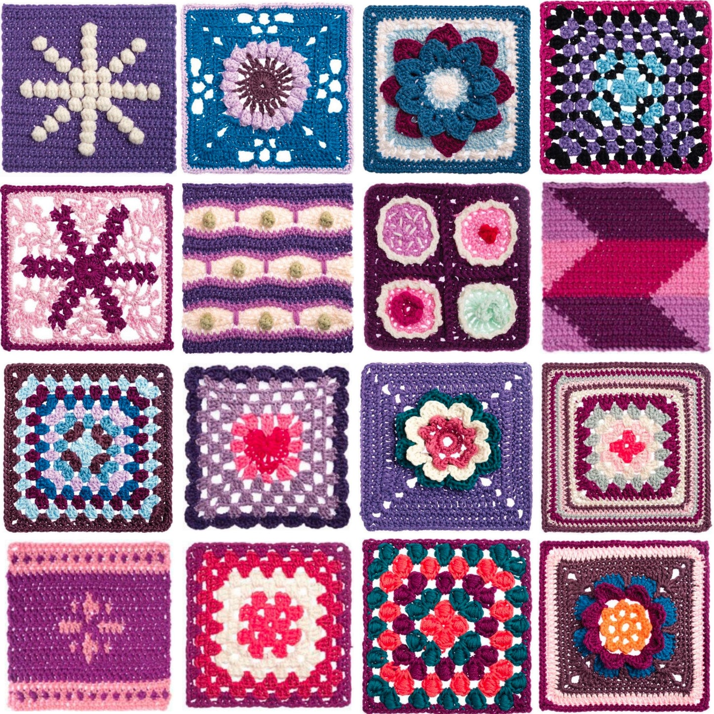 365 Granny Square Patterns , Ultimate Crochet Pattern Bundle, Crochet Pattern For Beginners, Instant Digital Download