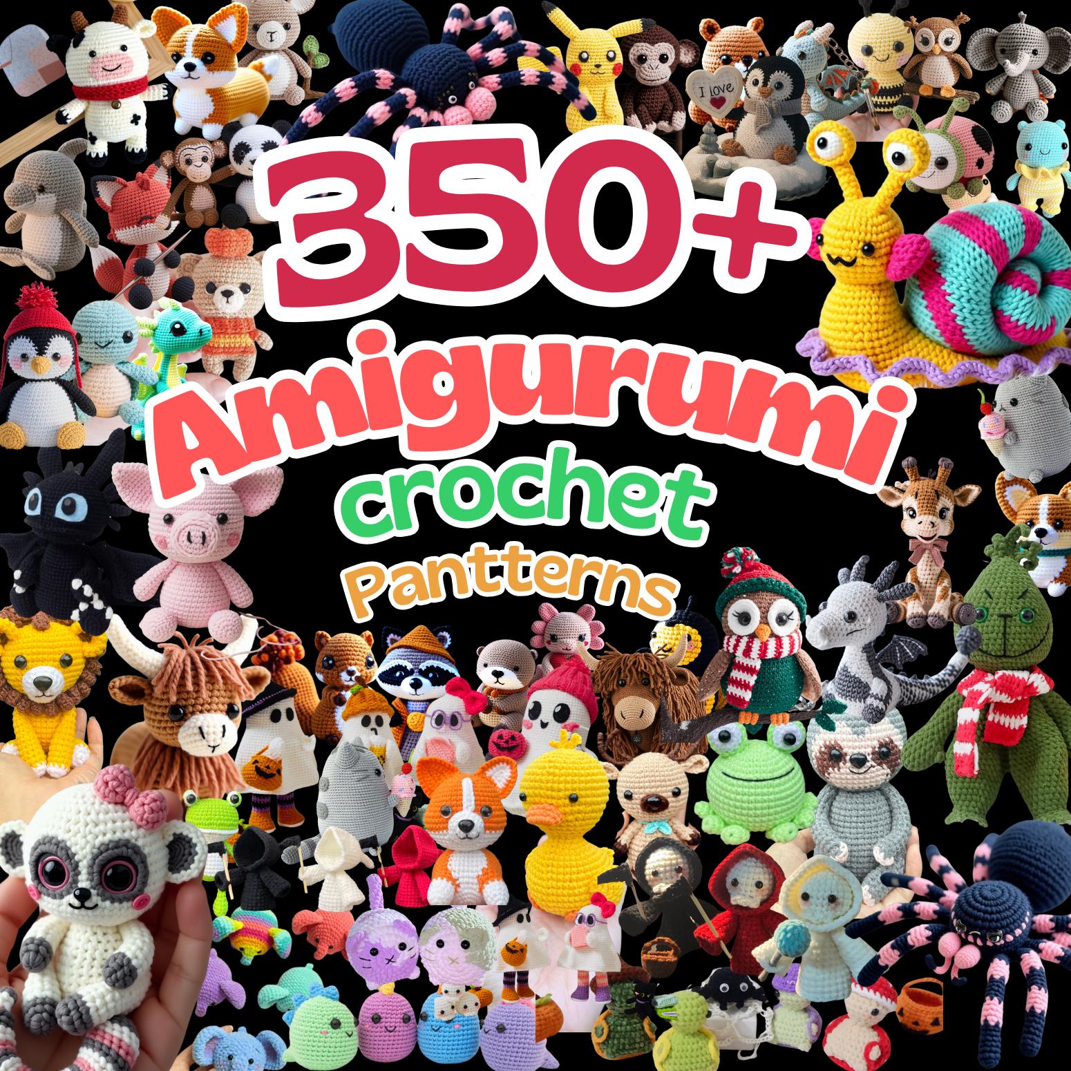 350 Amigurumi Crochet Patterns Bundle, Amigurumi Crochet Patterns, Crochet Patterns, Mega Crochet Pattern Bundle, Amigurumi Pattern