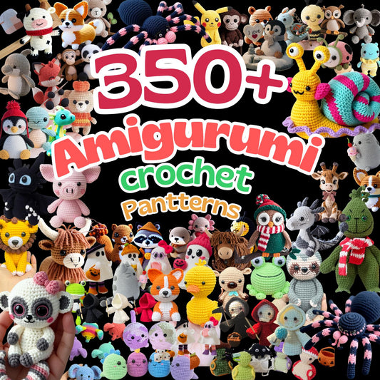 350 Amigurumi Crochet Patterns Bundle, Amigurumi Crochet Patterns, Crochet Patterns, Mega Crochet Pattern Bundle, Amigurumi Pattern