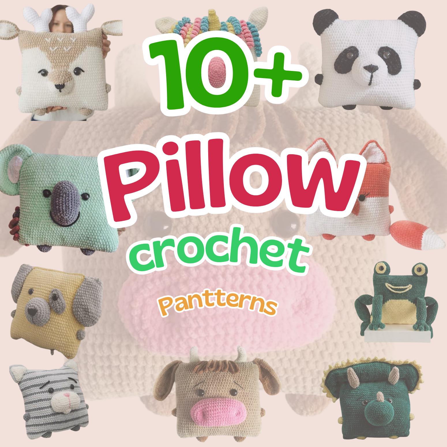 12 In 1 Pillow Crochet Pattern, Amigurumi Digital PDF Tutorial, Instant Download, DIY Plush Decor, Pillow Crochet PDF Pattern