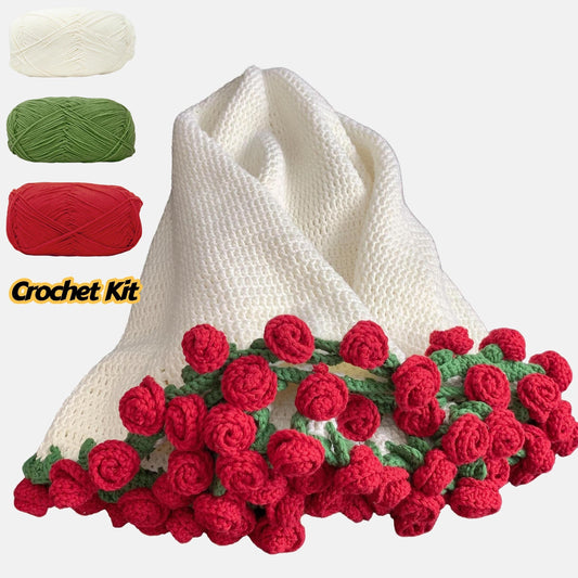 Pattern With Video tutorial, Crochet Rose bouquet blanket pattern with step by step Video Tutorial , Beginner friendly, English Patterns