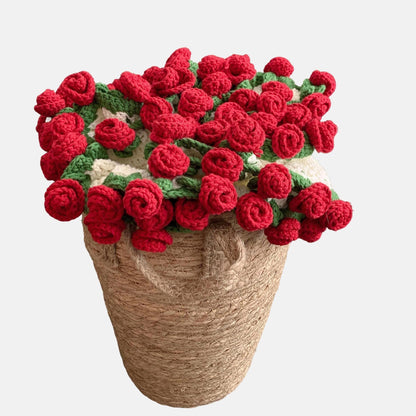 Pattern With Video tutorial, Crochet Rose bouquet blanket pattern with step by step Video Tutorial , Beginner friendly, English Patterns