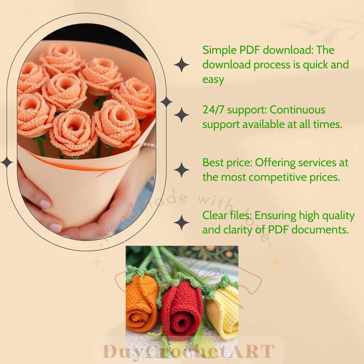 350 In 1 Flower Crochet Pattern Bundle, Crochet Flower Bouquet Patterns, Blossom Thirteen, Tulip Pattern, Sunflower Pattern, Wedding Flowers