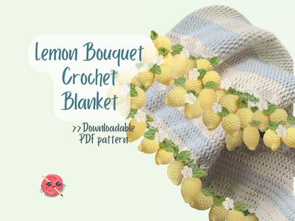 4 in 1 Bouquet Blanket Pattern Bundle Flower Bouquet Blanket Crochet Patterns Daisy Crochet Blanket Beginner Friendly Cute PDF Pattern Gift