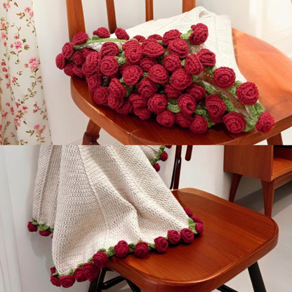 Beginner's Crochet Rose Blanket – Video Tutorial